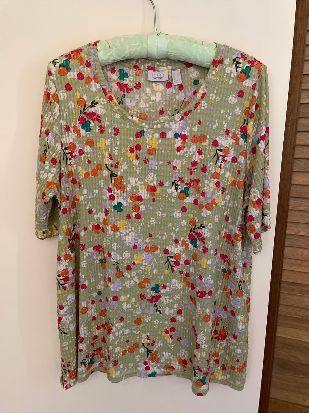 LOGO by Lori Goldstein Short Sleeve Top